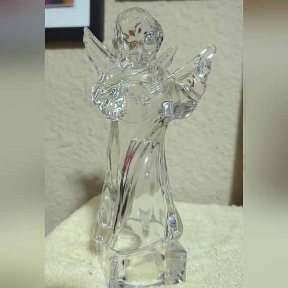Mikasa Germany Herald Collection -Angel Playing Mandolin - Full Lead Crystal - Picture 12 of 12
